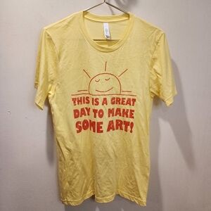 CANVAS Yellow Graphic T-shirt size M